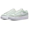 Nike Blazer Low Platform Barely Green Women Sneakers White Team-Orange DJ0292-300