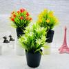 Small Orchid Plant Faux Greenery Plastic Potting Decor For Home And Office Use