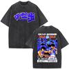 Anime Hajime No Ippo Kamogawa Boxing Gym Washed Tshirts Makunouchi Takamura KGB T Shirts Mens Clothing Casual Cotton Tshirt