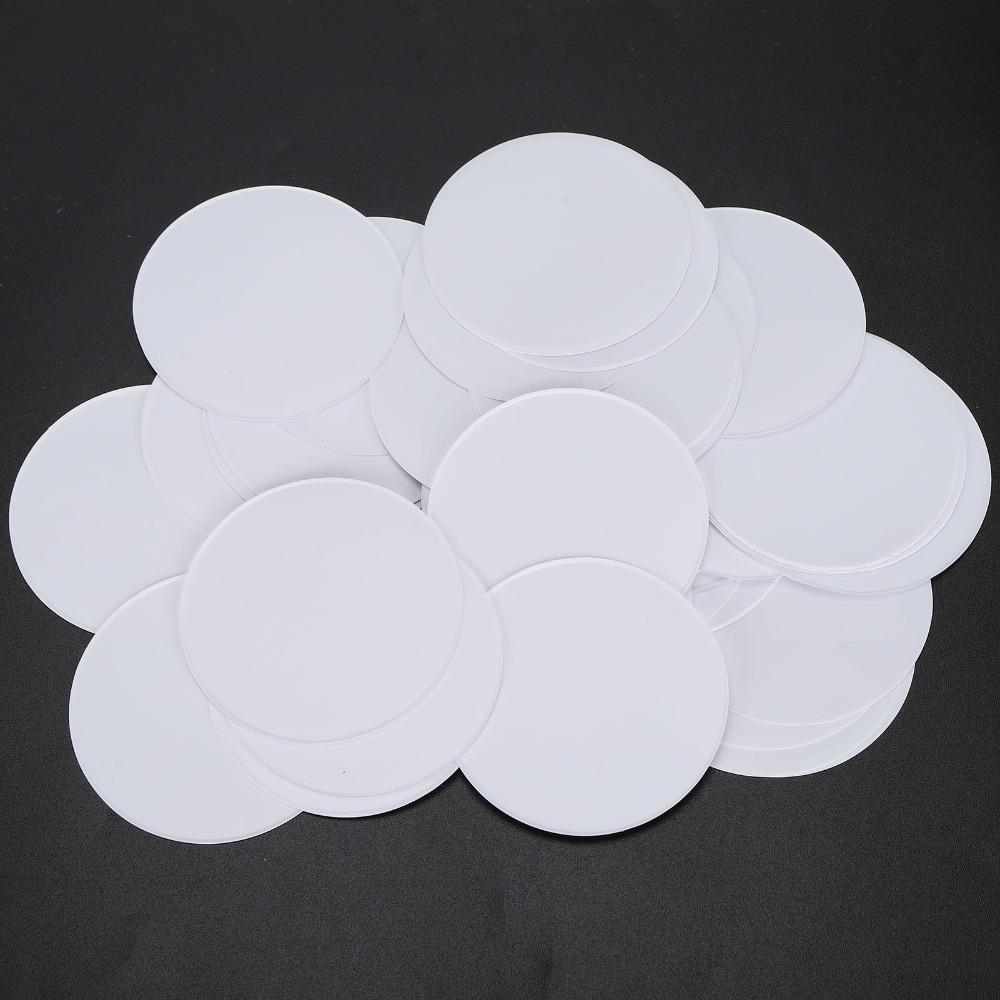 100pcs 44MM DIY Badge Papers White Button Badge Blank Paper Badge Making Paper DIY Crafts