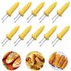 Home BBQ Supplies Corn On the Cob Fruit Forks Grilling Fork Corn Holder BBQ Prong Set Corn Skewer