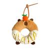 Donut Kapibala Plush Doll Cute Orange Capybara Dessert Circle Doll Bag Pendant