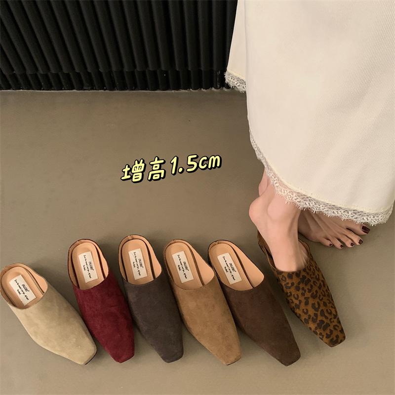 Bailamos Autumn Round Toe Women Slippers New Brand Shallow Slip On Ladies Casual Flat Shoes Soft Dress Slides Mujer