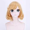 Аниме 45 см Сумераги косплей парики Kakegurui желтые шорты из синтетических волос волнистый золотой парик из волос