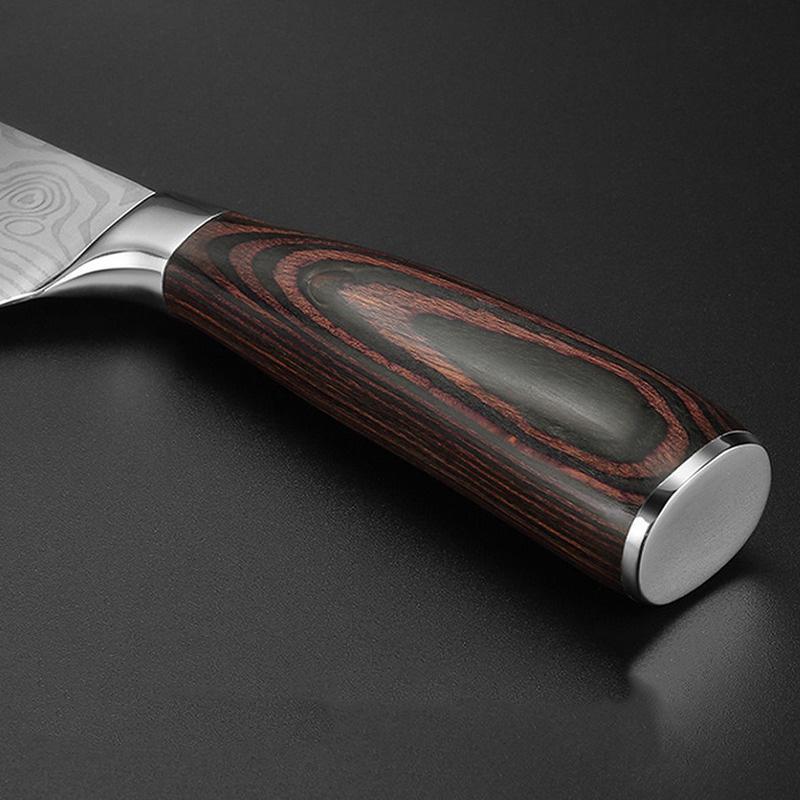 Combination Kitchen Home Knife Stainless Steel Chef Bread Santoku Slicing Boning Utility Paring Knife Tools