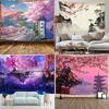 Anime Scenery Cherry Blossom Tapestry Office Living Room Tapestry Home Wall Decoration Tapestry