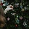 Прозрачный акриловый кулон-снежинка Акриловые украшения для рождественской елки Рождественская вечеринка