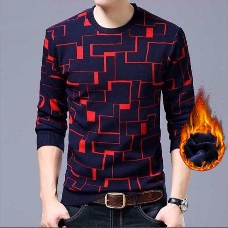 Модный мужской свитер Мужской Зимний мужской свитер Slim Fit Пуловер Мужской трикотаж Pull Homme Свитера