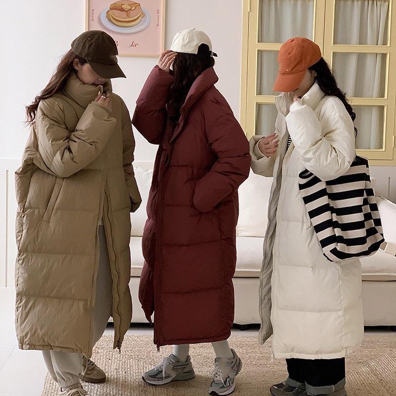 Женское осеннее и зимнее пальто с капюшоном, свободное до колена, студенческое утолщенное теплое пальто в стиле сестры