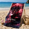 Custom Name Gojo Jujutsu Beach Towel Microfiber Beach Towel, Lightweight and Quick-Dry, for Summer Travel, Swimming Pool Gift