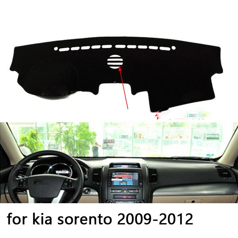 For Kia sorento 2009-2012 Right and Left Hand Drive Car Dashboard Covers Mat Shade Cushion Pad Carpets Accessories