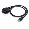 Удлинитель OBD2 на USB, 16-контактный адаптер, для диагностики автомобиля, 1 м, питание от USB