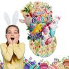 Всплывающие пасхальные открытки 3D Весенний праздник Благодарственная открытка Пасхальные яйца Кролик Поздравительная открытка с конвертом для детей Взрослых Дочери