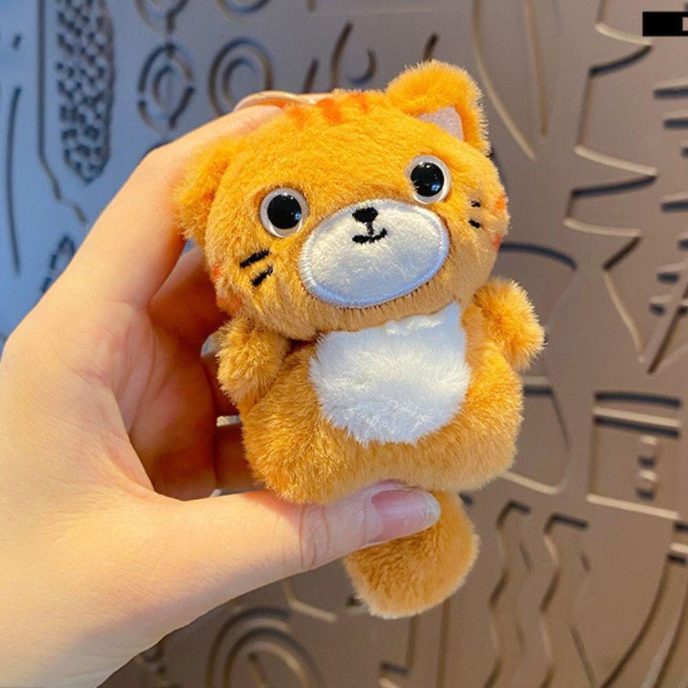 Animal Cat Doll Pendant Cute Car Key Ring Toys Cat Keychain Couple
