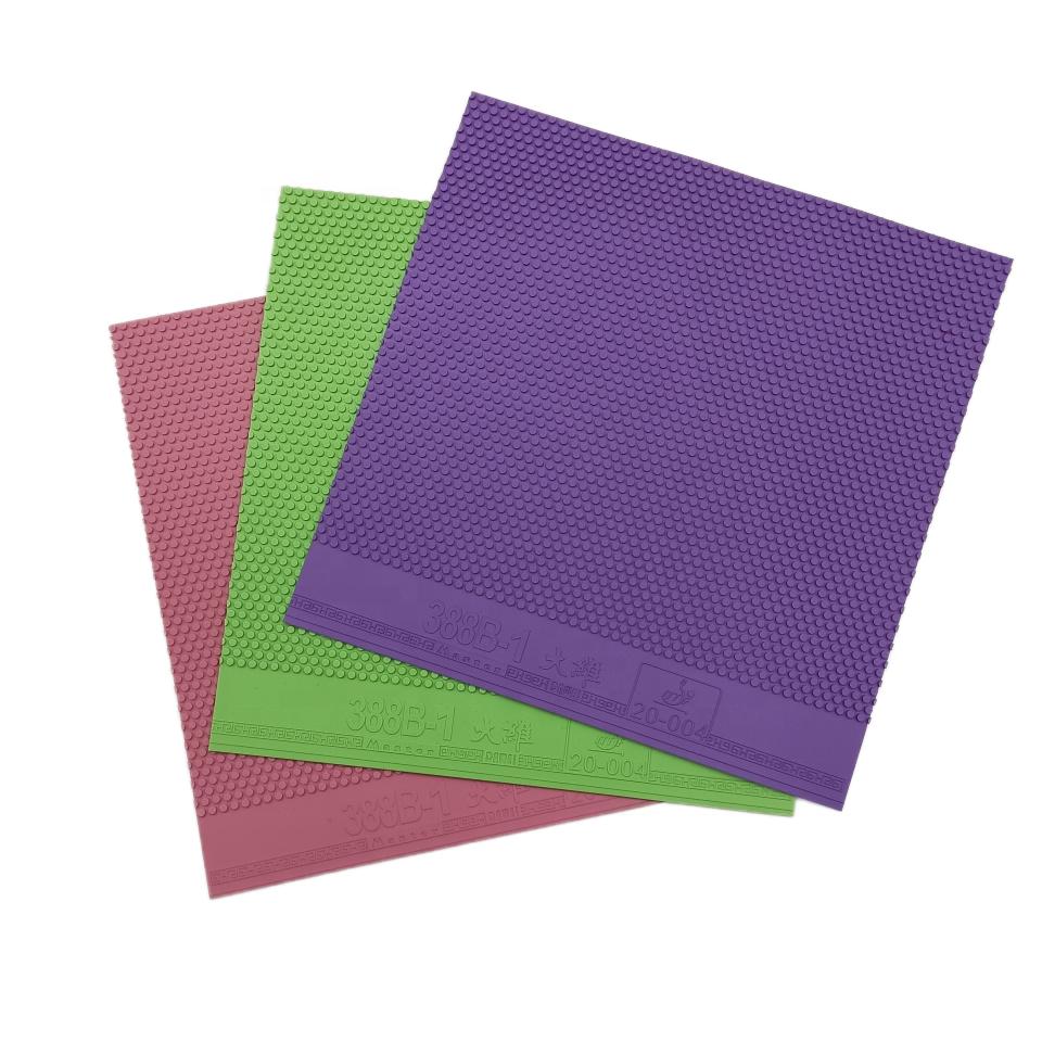 DAWEI 388B-1 WITH SPONGE COLOR RUBBER Professional Ping Pong Racket Rubber Short Pimple ITTF Approved Table Tennis Rubber
