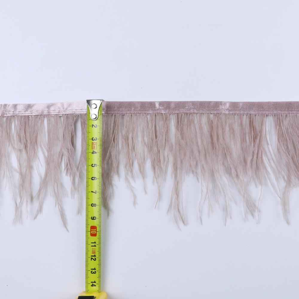 Feather8-10cm Light Purple Ostrich Feather Trims 1m 5m 10m for Crafts High Quality Plume Fringe Cosplay Festivals Clothing Ribbon Decor