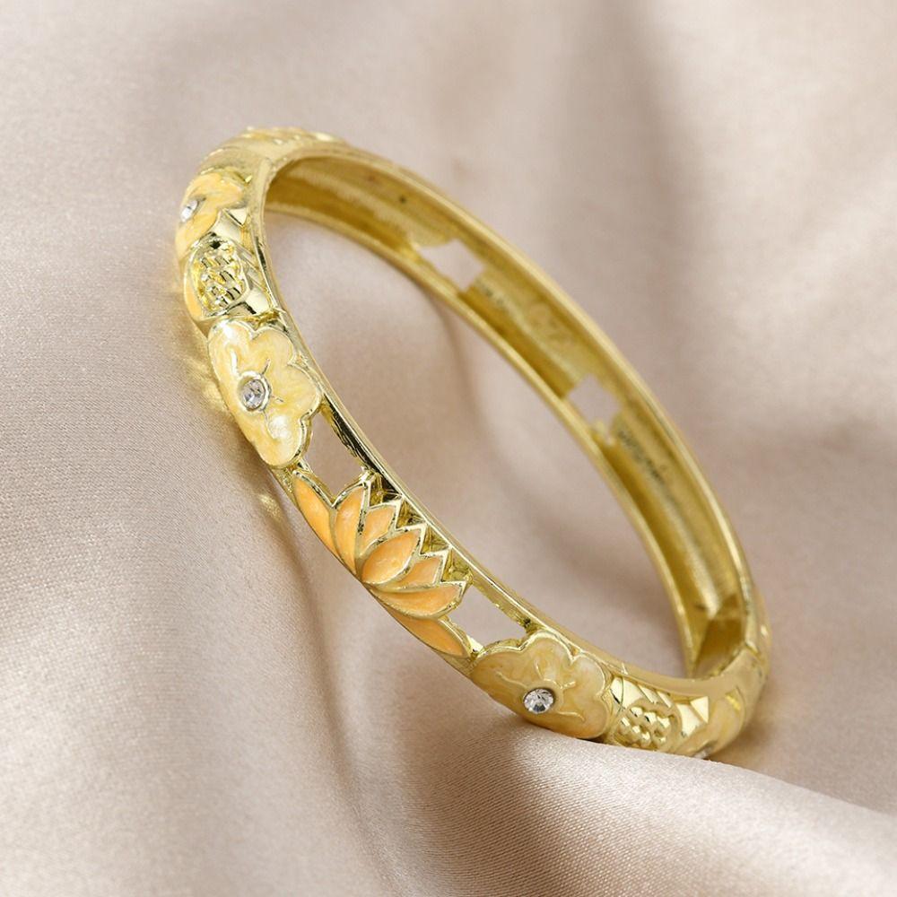 Традиционный винтажный браслет-перегородчатая эмаль китайский женский браслет на руку ажурный цветочный браслет для девочек