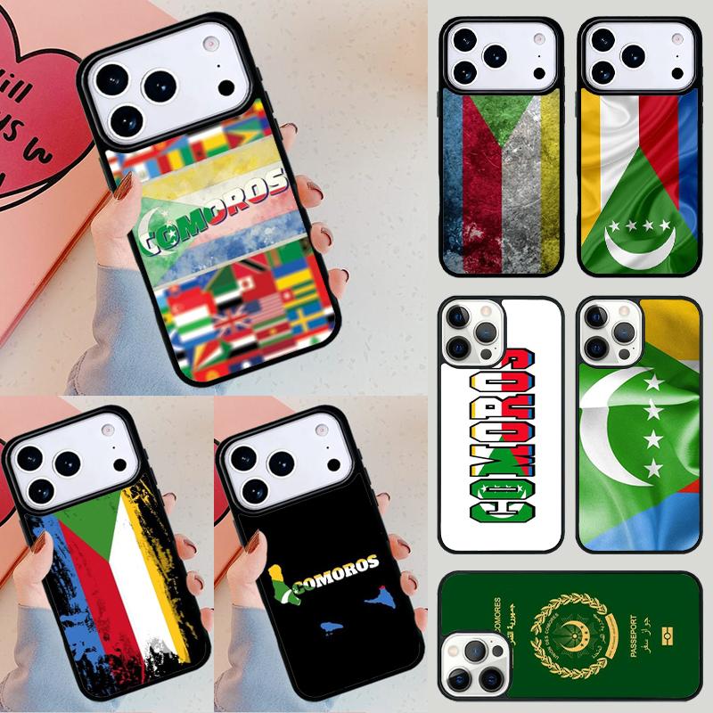 Comoros Flag soft Phone Case For iPhone 17 Air 14 15 13 12 Max Cover For Apple 14 15 16 16e 11 Pro Max Plus Coque