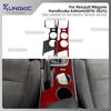 Для Renault Megane 4 2016 2017 2018 2019 2020 2021 2022 2023-2025 Мягкая наклейка из углеродного волокна Рамка подстаканника ручного тормоза автомобиля