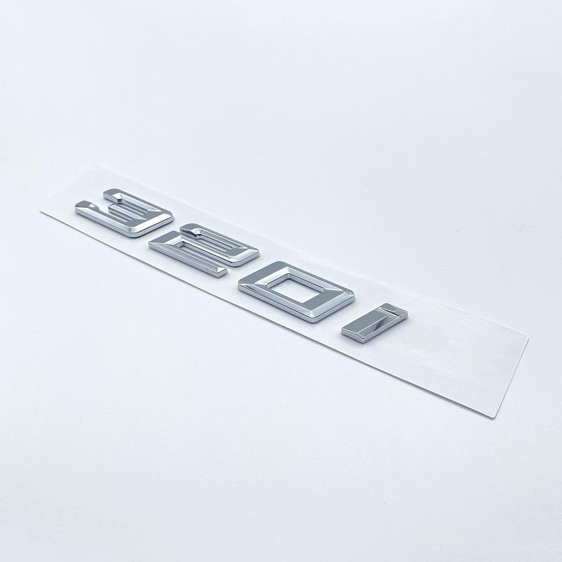 Новые цифры и буквы шрифта 316i 318i 320i 325i 328i 330i 340i GT ABS эмблема для BMW 3 серии E90 E46 F30 логотип багажника автомобиля