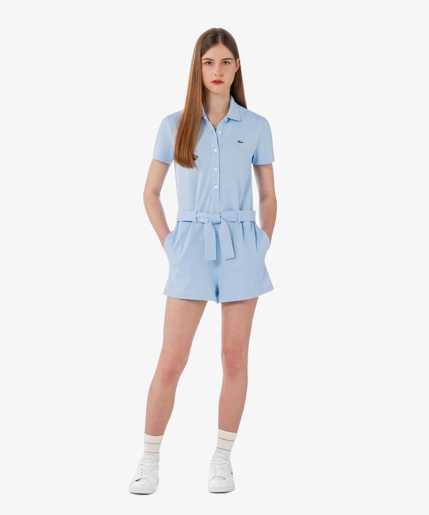 LACOSTE Женский мини-комбинезон с коротким рукавом из пике Ef1823-56G Hba