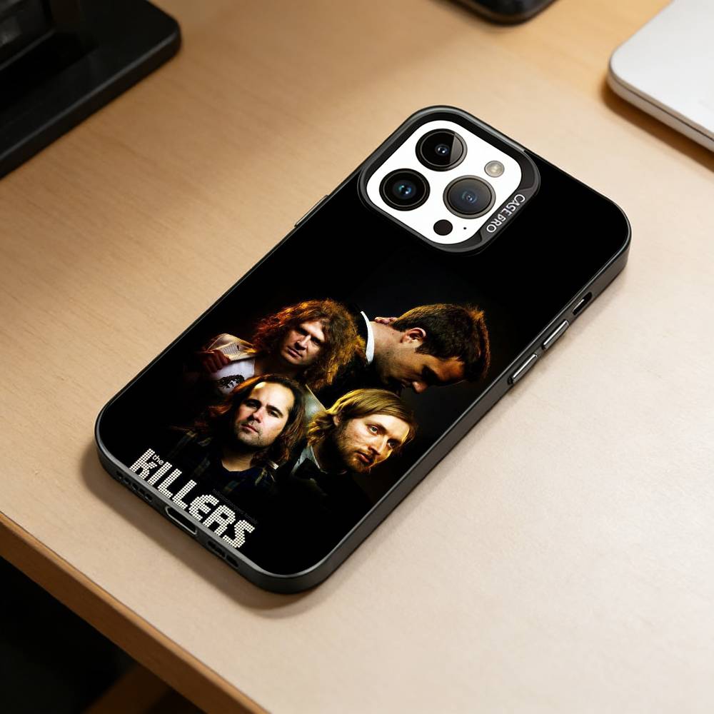 Band The k-Killers Phone Case For iPhone 17,16,15,14,13,12,11 Plus,Pro Max,XS,Colorful Silver Phone case Funda Cover
