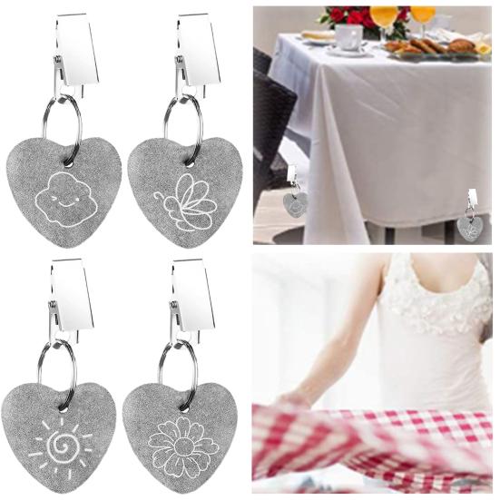 8 шт./компл. клип скатерть вес сверхмощный мрамор ветрозащитный цветок солнце облако бабочки брелок занавес обеденный стол крышка кулон товары для дома