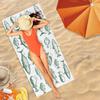 Fish Beach Towel, Boho Fishing Sand Beach Towels Gifts for Men Women Adults, Vintage Green Fish Quick Dry Bath Pool Towels for Bathroom Swimming