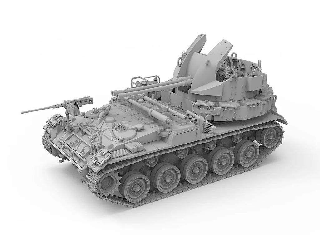Fore Art American M19 Gun Plastic Model FHB2004 1/72 Anti-aircraft Self-propelled