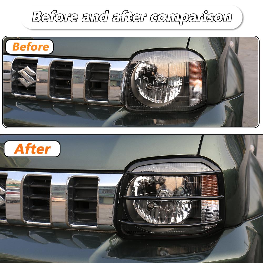 Car Front Headlight Cover Decoration Head Lampshade Guard for Suzuki Jimny 2007-2017 Car Exterior Accessories