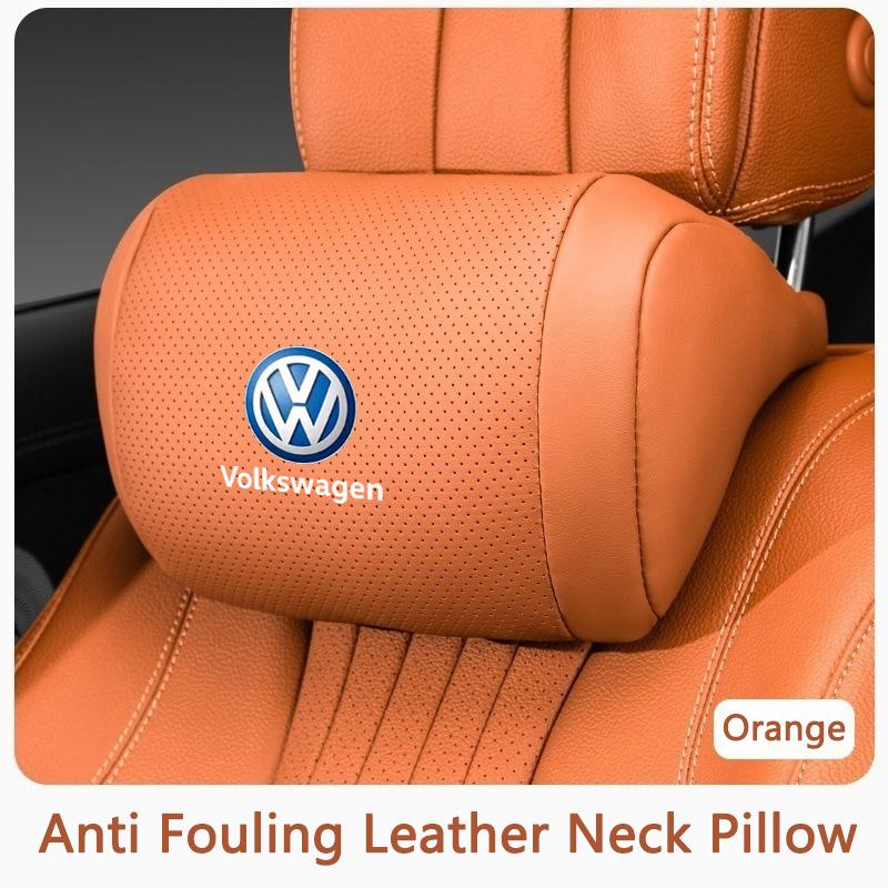 Car Seat Neck Pillow Memory Cotton Headrest Accessory For Volkswagen VW Polo Golf GTI CC Tiguan Arteon Passat Jetta Touareg ID.3 Kl0
