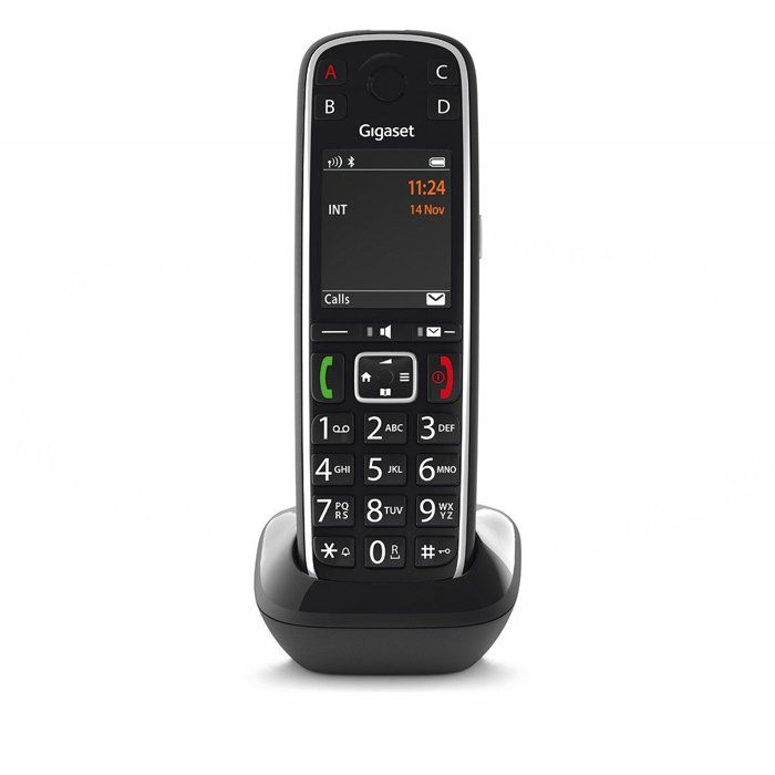 Téléphone sans fil Gigaset E720HX - Noir - 200 entrées - SMS - compatible Bluetooth 4.2 HSP et HFP