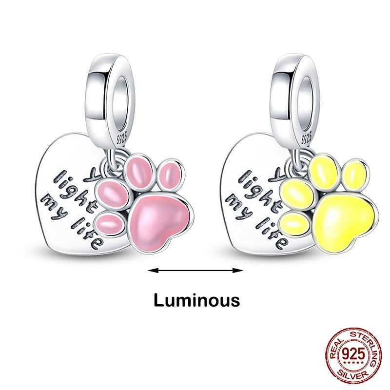 Copper Glow In The Dark Firefly Honeybee Star Charms Beads Fit Qikaola Original Bracelets Fine Diy Jewelry Gift