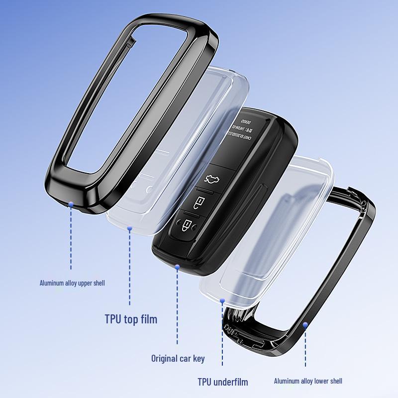 Чехол для ключа Toyota для Camry, Prado, Crown, Levin, Avalon, Highlander, RAV4 - Чехол с полной защитой