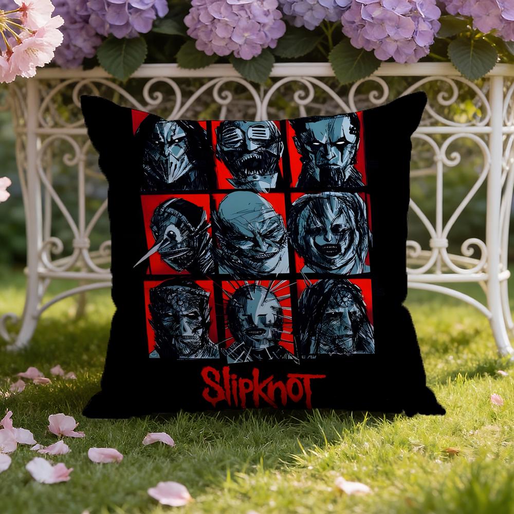 Подушка с принтом S-Slipknot Чехол для подушки для дома и автомобиля Двухсторонний чехол для подушки: Двусторонняя конструкция для максимального комфорта