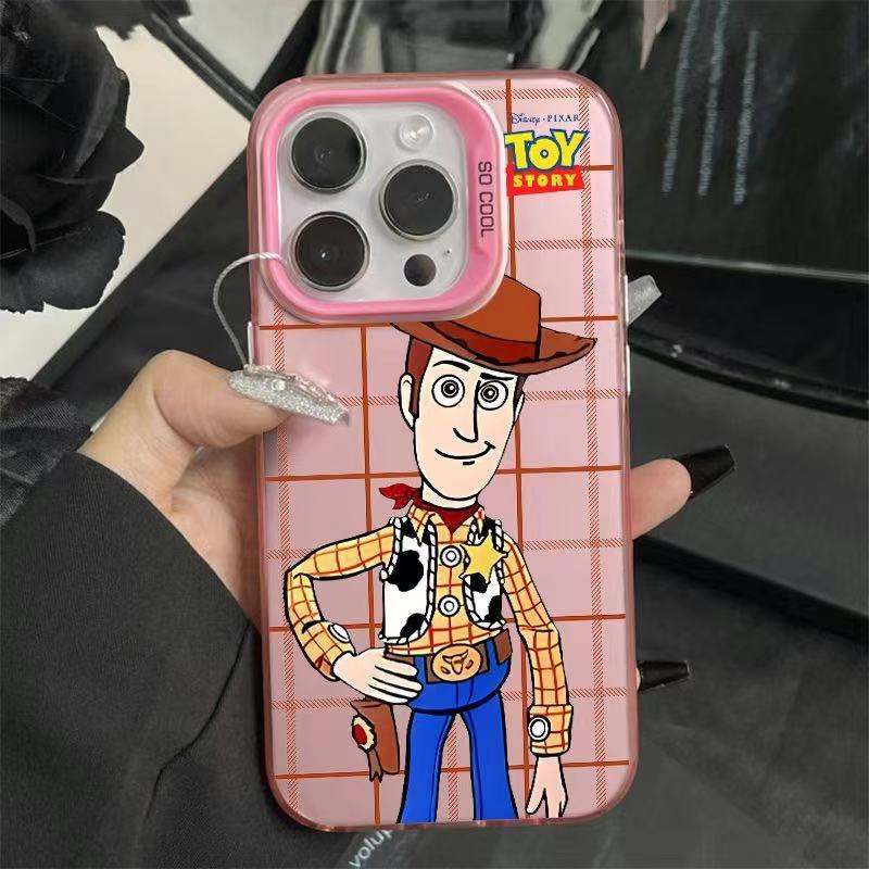 Игрушка Вуди подходит для 14plus с большим отверстием 16promax чехол для iPhone iphone15 Европа и Америка 13 мультяшный 12