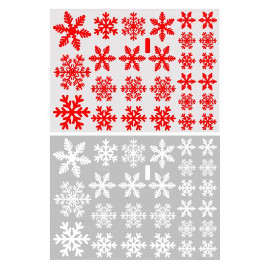 Наклейки на окна со снежинками, самоклеящиеся ПВХ водонепроницаемые настенные фоновые наклейки для дома