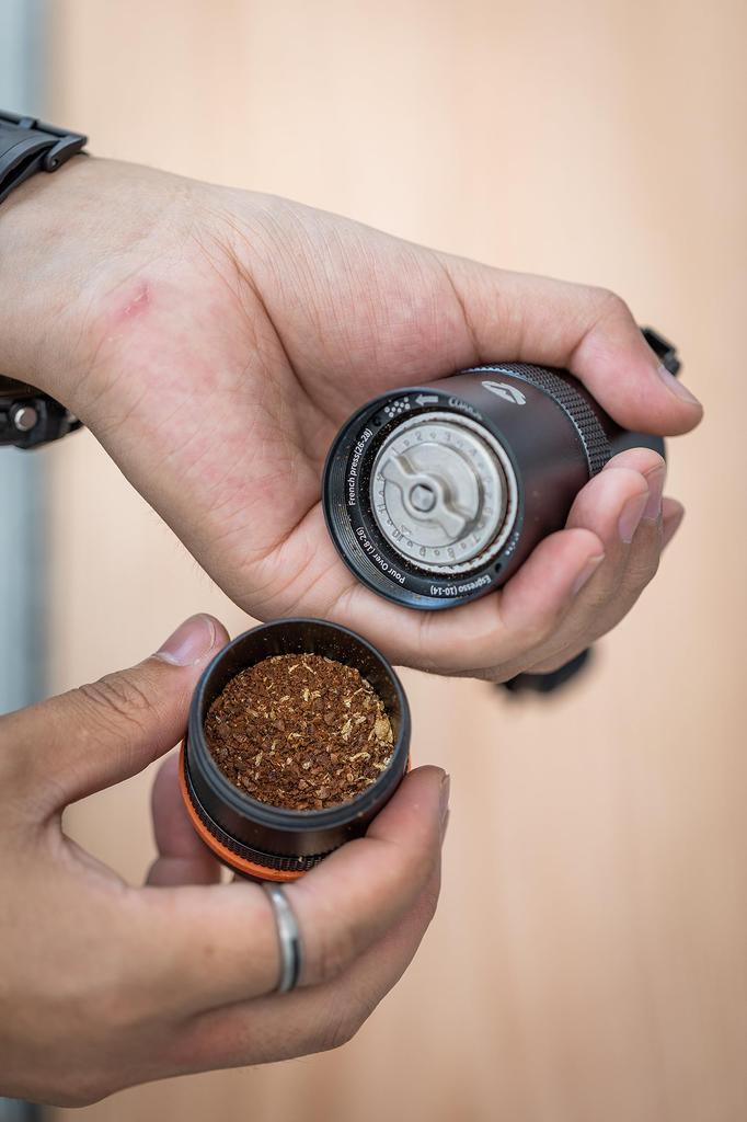 CAMPING MOON Ручная кофемолка для кемпинга, Кофемолка ручная, Solo Grinder S, Конический тип, Черная шестерня CC-115BK