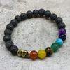 Boho Bracelet with Stone. Volcano. Elephant Chakra 01