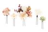Hair Coming of Age Dried Tsumami 5 Piece Graduation Small Flower Hair Japanese A White (Soubien) Ornament, Ceremony, Flowers, Crafts, Set, Furisode,