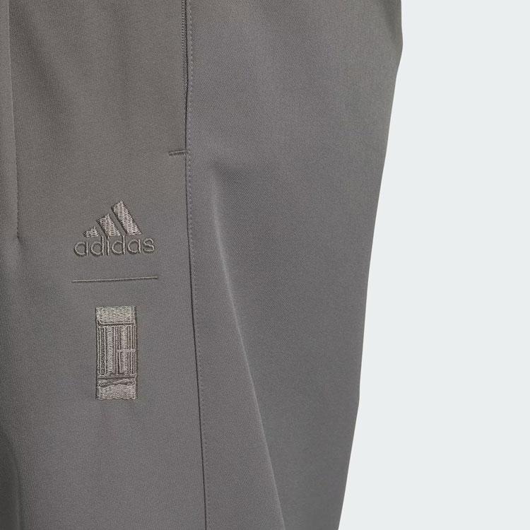 Adidas Мужские эластичные брюки Wuji с логотипом, серые, JE6664