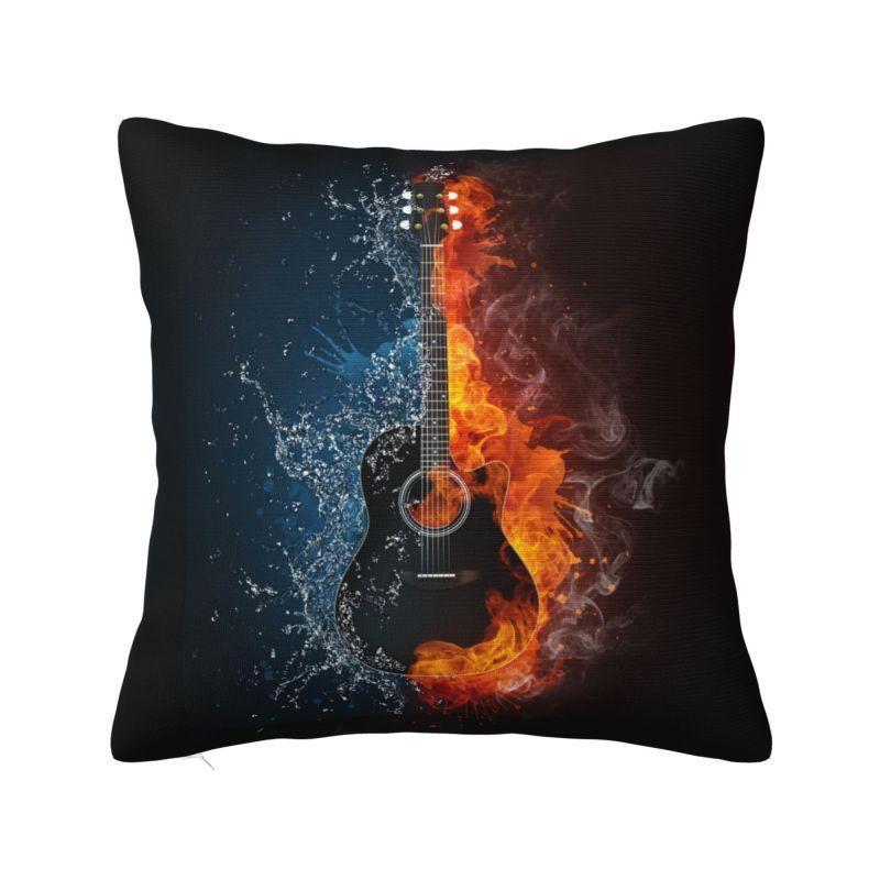 Скрипичный ключ Музыка Дракон Наволочка Декорация для гостиной Чехол для подушки на диван или кресло Полиэстер Уютная наволочка Дакимакура