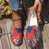 Модная женская обувь 2025 Горячая распродажа Слипоны Женские балетки Модная печать Повседневная плоская обувь Новые Большие размеры Круглый носок Плоские Zapatos Mujer