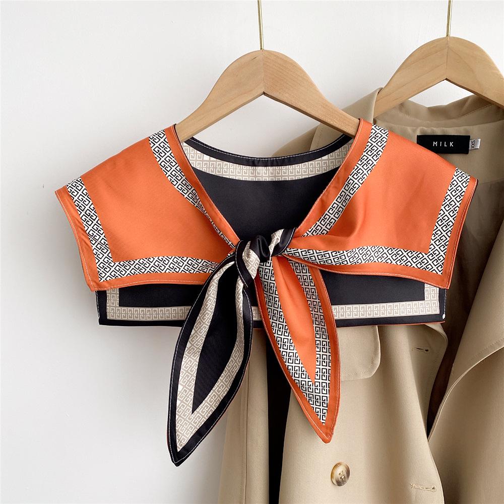 Silk Scarf Shawl for Women - Versatile Double-Layer Neck Protection for Spring, Autumn, and Summer