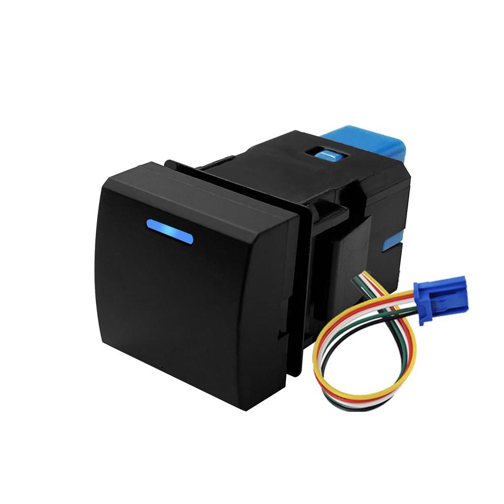 12V Car Push Button Switch Blue LED Light Bar Power Radar Winch Sensor Switch Accessories For Toyota Corolla Camry Rav4 Prado