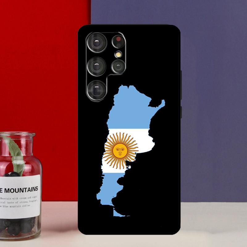 Чехол-футляр с флагом Аргентины для Samsung Galaxy S25 Ultra S9 S10 S20 S21 S22 Plus S23 FE S24 Ultra