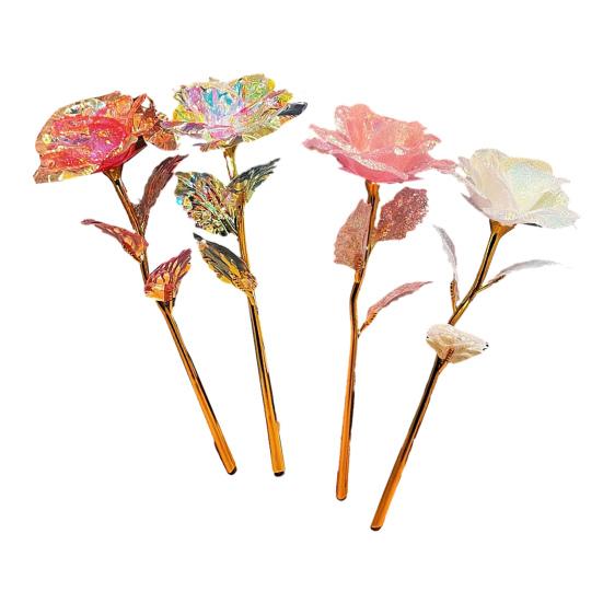 Искусственная разноцветная роза, радужные розы, подарок на День матери, День благодарения, День святого Валентина, день рождения.