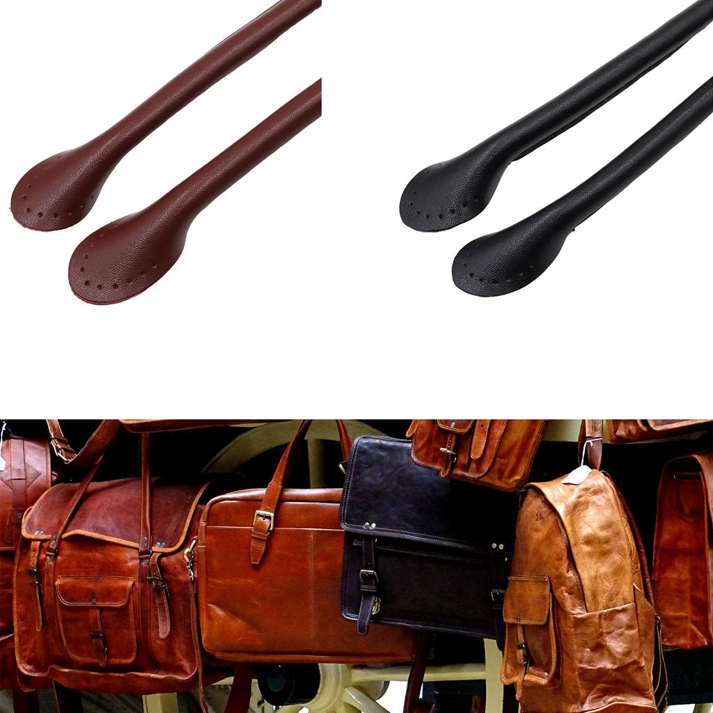 1Pc Adjustable PU Leather Bag Handles 50cm Long Bags Strap Great for Sew On Bag Hand Bags Messenger Bags and More