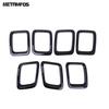 Accessories For Jeep Compass 2017 2018   Front Upper Bumper Grille Racing Grill Cover Trim Decoration Frame Car Styling