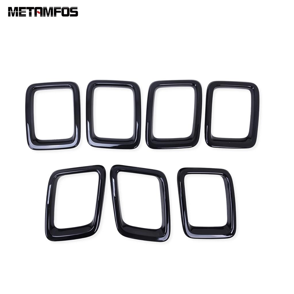 Accessories For Jeep Compass 2017 2018 Front Upper Bumper Grille Racing Grill Cover Trim Decoration Frame Car Styling